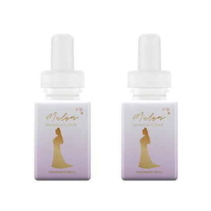 Pura and Disney - Home Fragrance Scent for Air Diffusers - Room Freshener - Aromatherapy Scents for Bedrooms & Living Rooms - Scents for Smart Home Diffusers - 2 Pack - Mulan Magnolia Flower