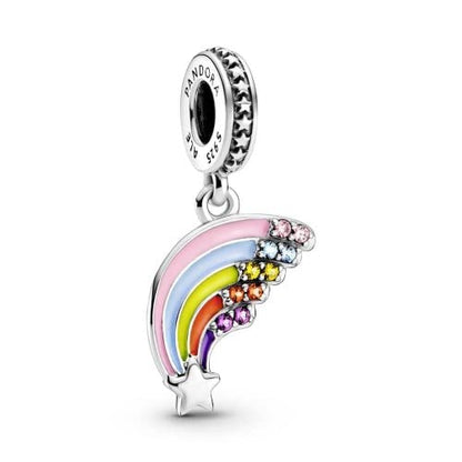 PANDORA Colourful Rainbow Dangle Charm 799351C01, With Gift Box