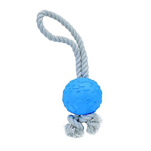 Coastal - Pro - Fit Foam Toy Rope Ball, Blue Lagoon, 13"