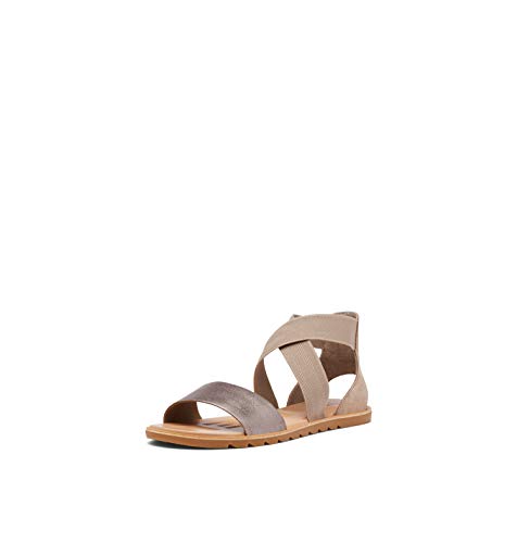 SOREL Women's Ella II Sandals - Ash Brown - Size 10.5