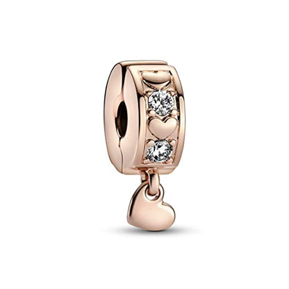PANDORA Infinite Hearts Sparkling Dangling Clip Charm, With Gift Box