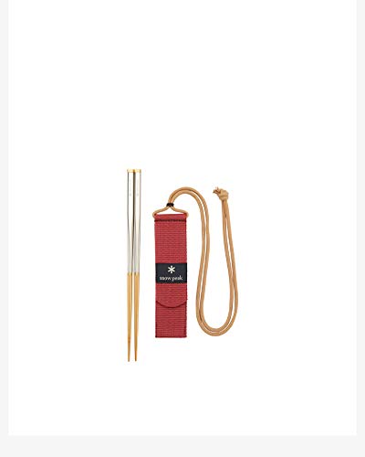 Snow Peak Wabuki Chopsticks - Collapsible Bamboo & Stainless Steel Chopsticks - 1.8 Oz - Large