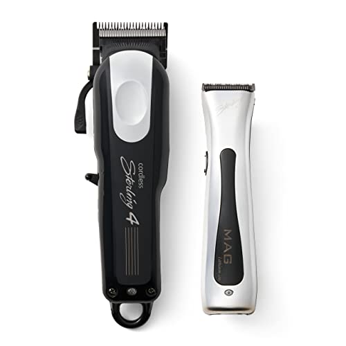 Wahl Professional - Sterling 4 Cordless Hair Clipper and Sterling Mag Trimmer Set - Barber-Quality Hair Cutting Tools