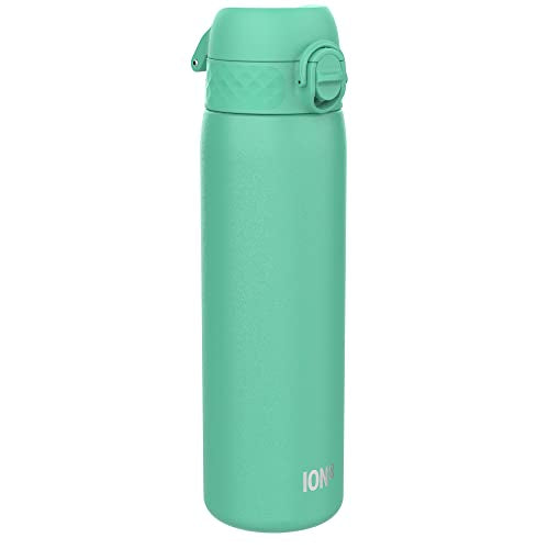 Ion8 Stainless Steel Water Bottle - Food-Safe and Odor Resistant - Fits Car Cup Holders, Backpack Pockets and More, 20 oz / 600 ml (Pack of 1) - OneTouch 2.0 - Teal 2.0