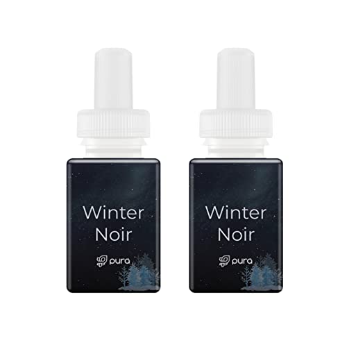 Pura - Fragrance for Smart Home Air Diffusers - Room Freshener - Aromatherapy Scents for Bedrooms & Living Rooms - Odor Eliminator - 2 Pack - Winter Noir