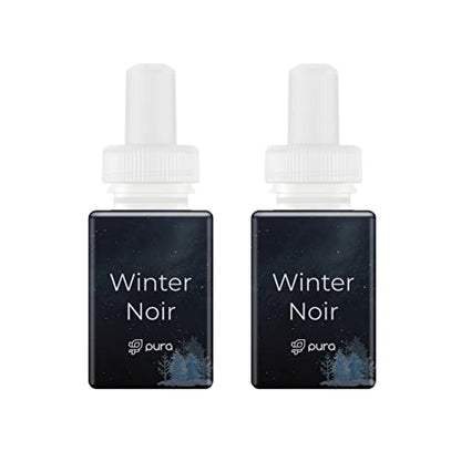 Pura - Fragrance for Smart Home Air Diffusers - Room Freshener - Aromatherapy Scents for Bedrooms & Living Rooms - Odor Eliminator - 2 Pack - Winter Noir