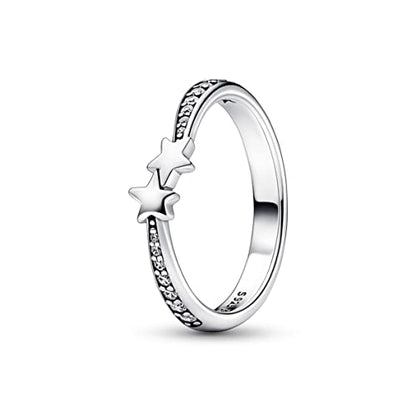 PANDORA Shooting Stars Sparkling Ring, Size, 56, With Gift Box