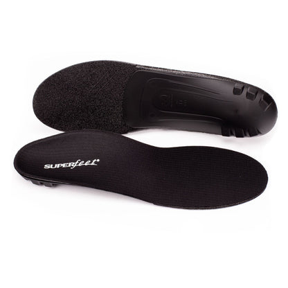 Superfeet BLACK - Orthotic Arch Support Insoles for Thin, Tight Shoes - 11.5-13 men / 12.5-14 Women