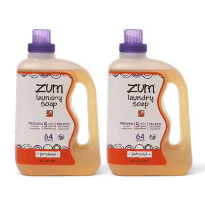 Zum Clean Laundry Soap - Patchouli - 64 fl oz (2 Pack)