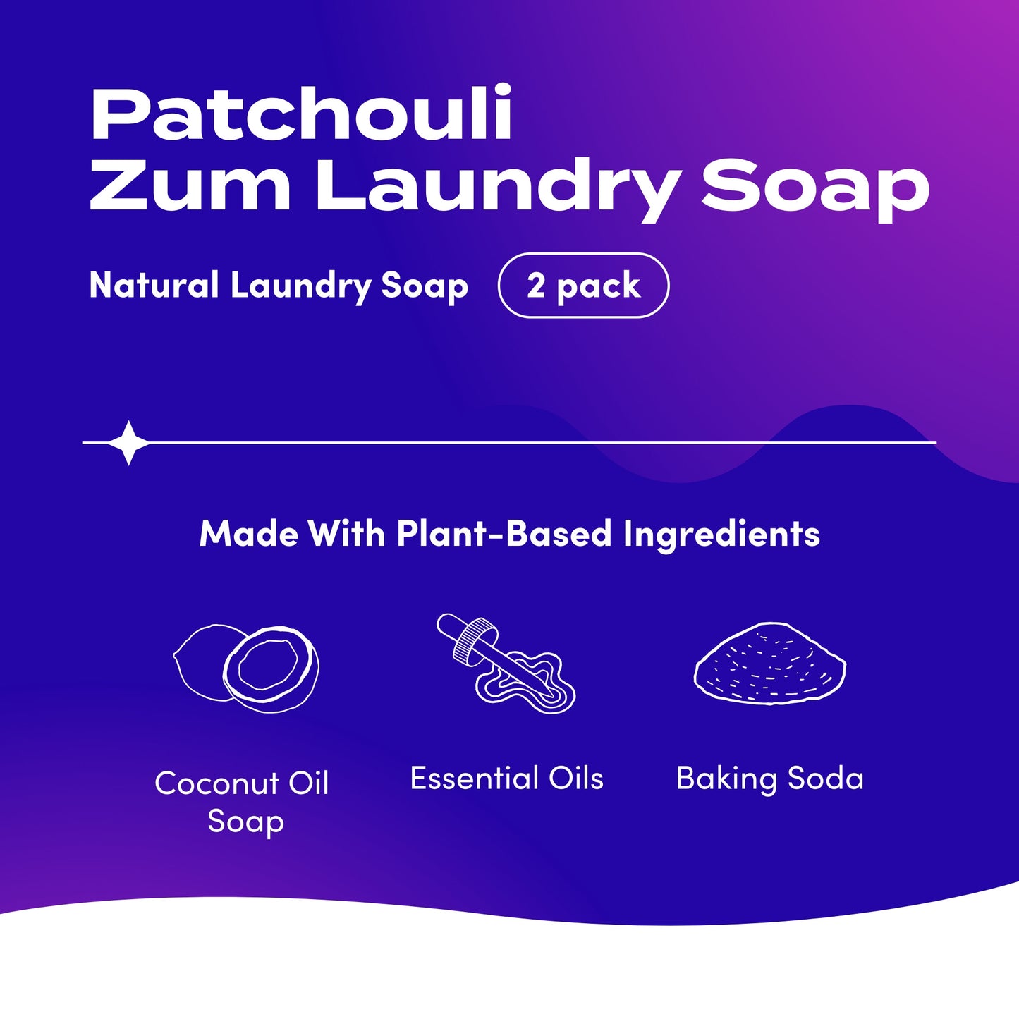 Zum Clean Laundry Soap - Patchouli - 64 fl oz (2 Pack)