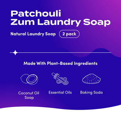 Zum Clean Laundry Soap - Patchouli - 64 fl oz (2 Pack)