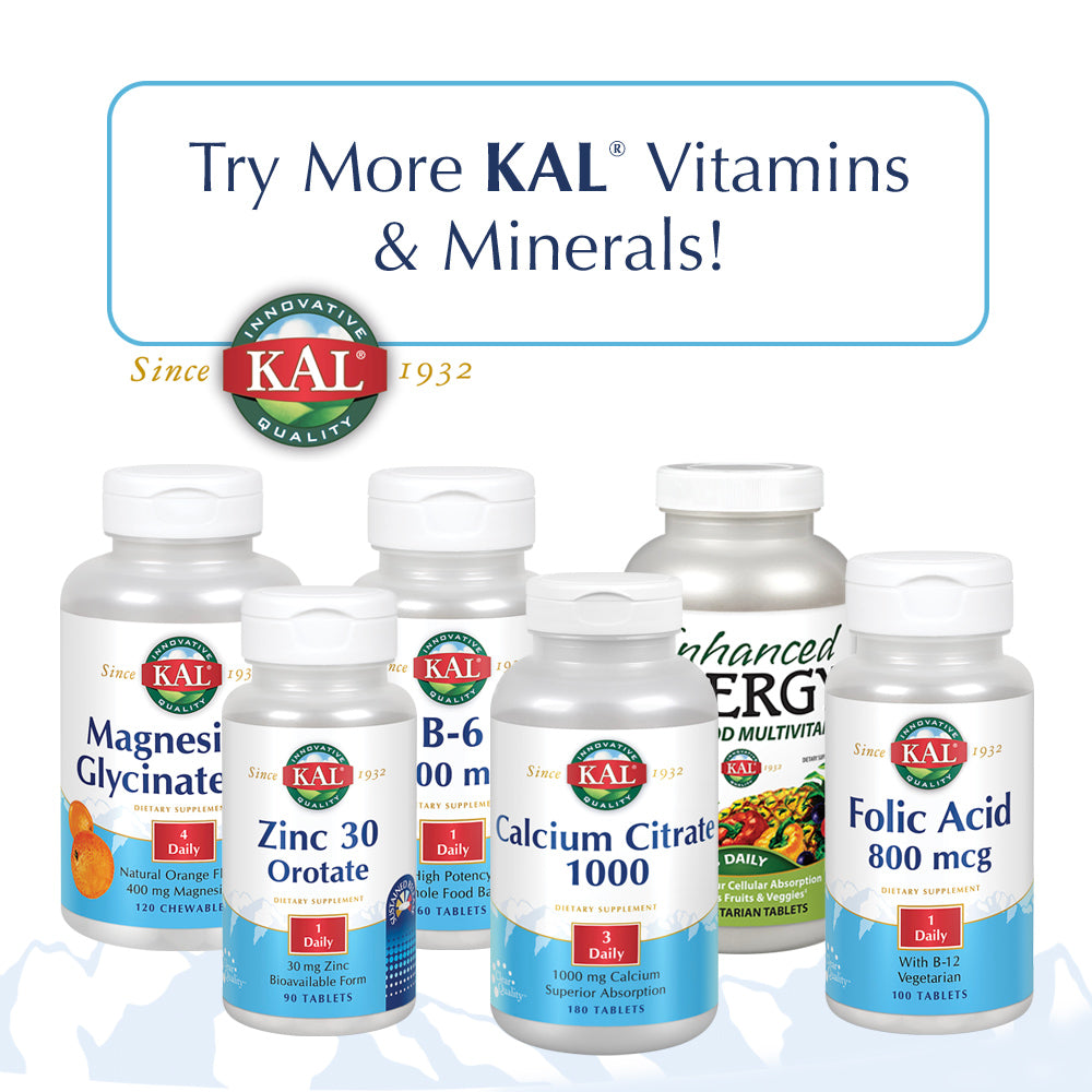 KAL Vitamin D-3 1000 IU | Natural Lemon Flavor ActivMelt Micro Tablets | Healthy Immune Function & Bone Support | 100ct