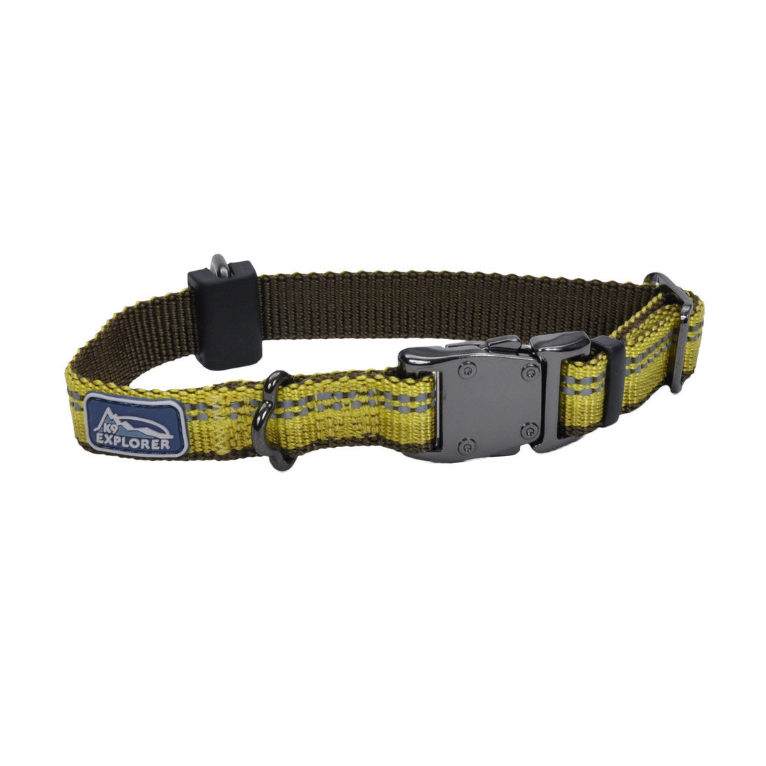 Coastal - K-9 Explorer - Reflective Adjustable Dog Collar, Goldenrod, 5/8" x 08"-12"