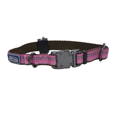 Coastal - K-9 Explorer - Reflective Adjustable Dog Collar, Rosebud, 5/8" x 08"-12"