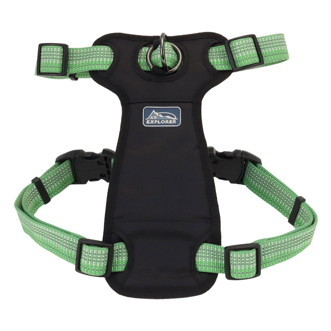 Coastal - K-9 Explorer - Brights Reflective Front-Connect Harness, Meadow, 5/8" x 12"-18"