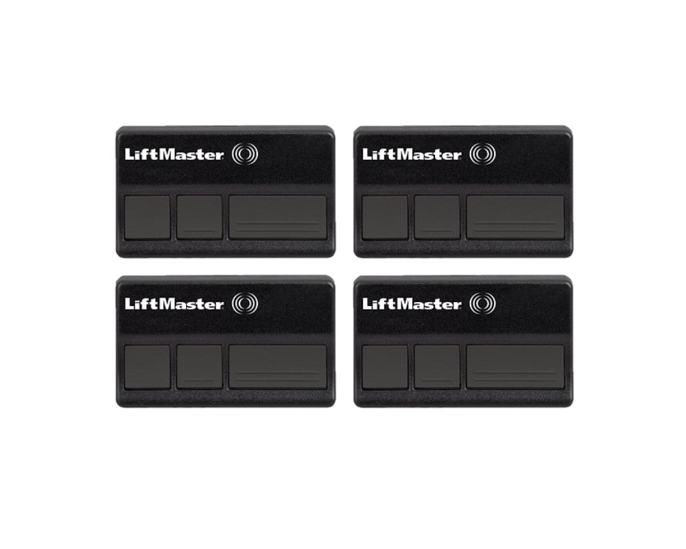 LiftMaster Garage Door Openers 373LM Three Button Remote Control Transmitter (Black, 4-Pack)