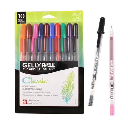 SAKURA 37460 Gelly Roll Classic, Medium Pt, Multicolor, 10 Count