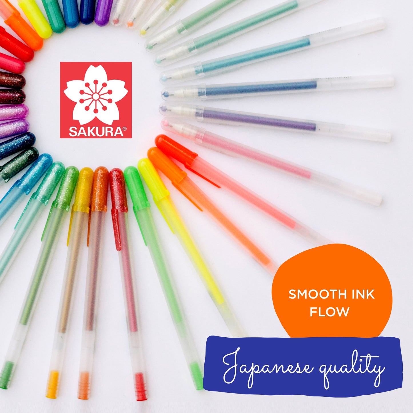 Sakura Gelly Roll Moonlight Pen Set, 1 mm Bold Tip, Assorted Colors, Pack of 10