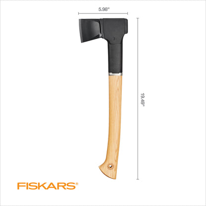 Fiskars Norden N12 Splitting Axe with Recycled Leather Sheath (19 in.)