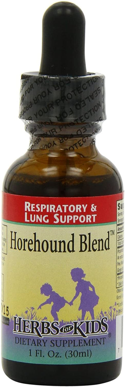 Herbs for Kids Horehound Blend, Liquid, Unflavored (Btl-Glass) | 1oz