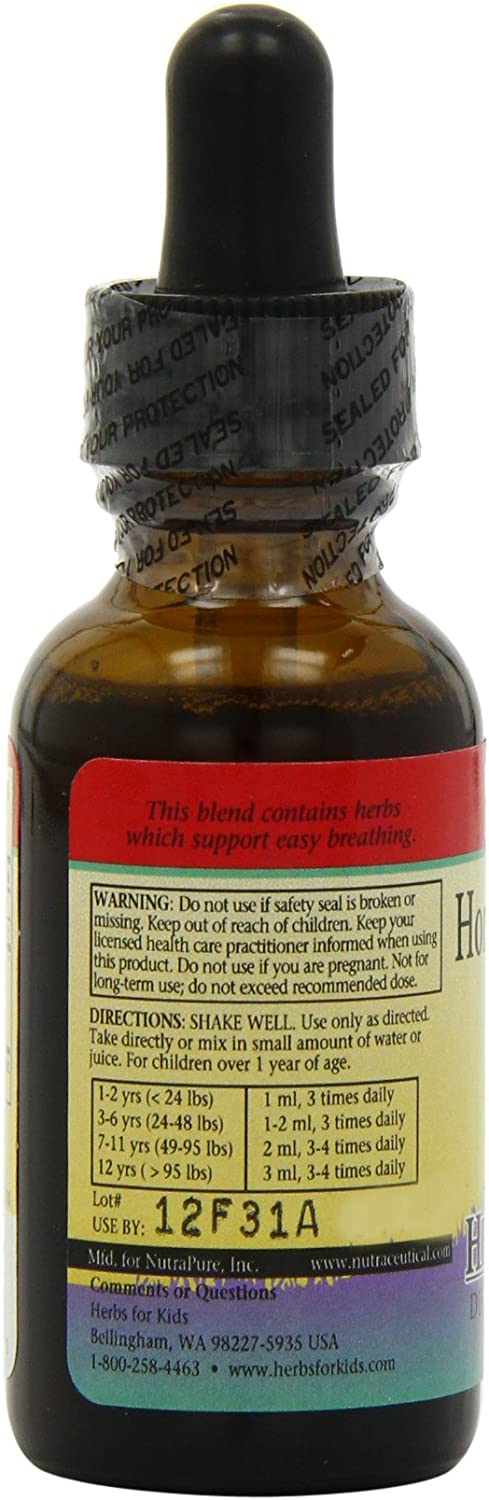 Herbs for Kids Horehound Blend, Liquid, Unflavored (Btl-Glass) | 1oz