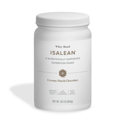 Isagenix IsaLean Shake - Complete Superfood Meal Replacement Drink Mix for Maintaining Healthy Weight and Lean Muscle Growth - 854 Grams - 14 Meal Canister (Creamy Dutch Chocolate Flavor)