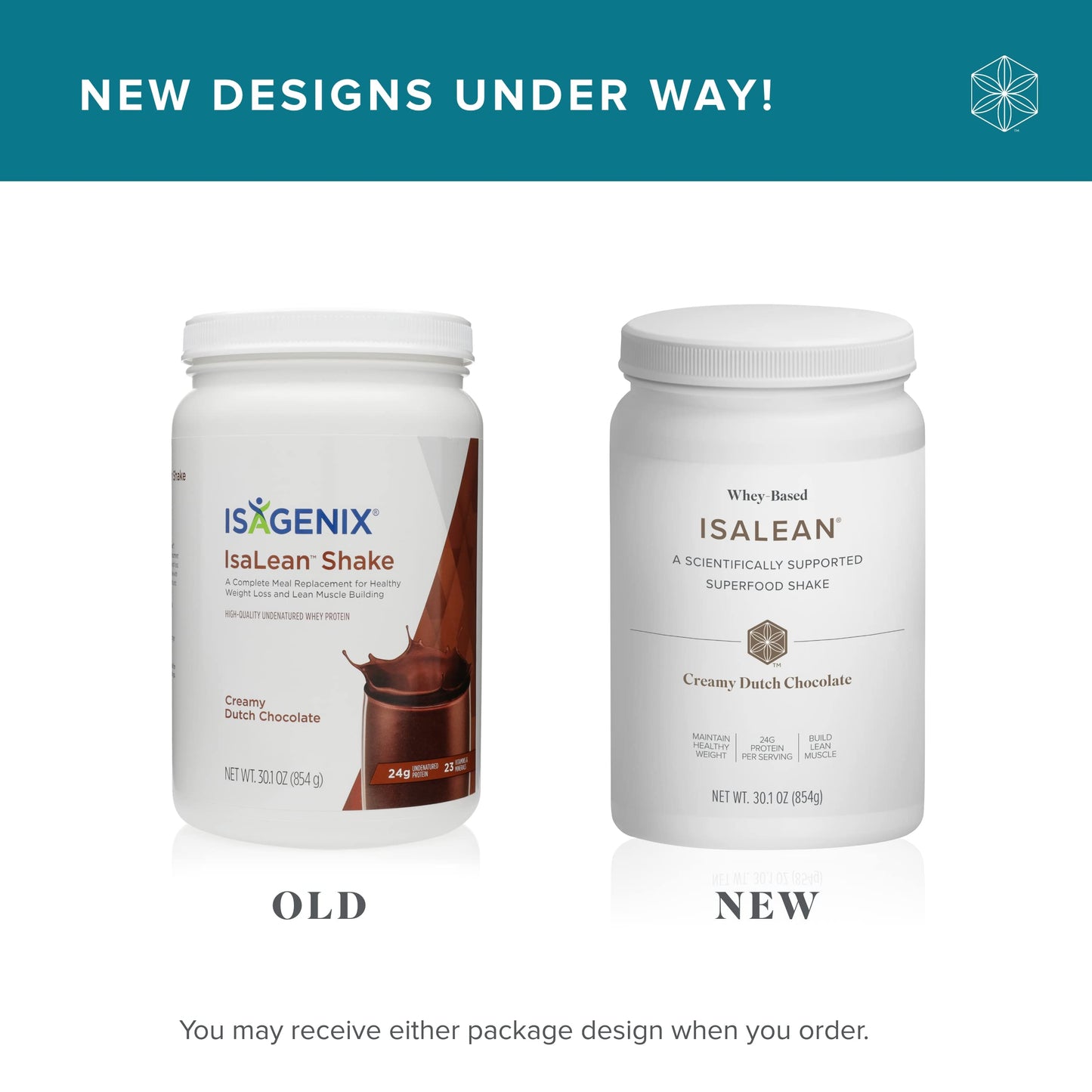 Isagenix IsaLean Shake - Complete Superfood Meal Replacement Drink Mix for Maintaining Healthy Weight and Lean Muscle Growth - 854 Grams - 14 Meal Canister (Creamy Dutch Chocolate Flavor)