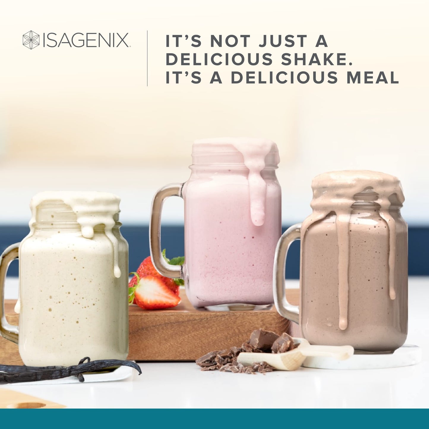 Isagenix IsaLean Shake - Complete Superfood Meal Replacement Drink Mix for Maintaining Healthy Weight and Lean Muscle Growth - 854 Grams - 14 Meal Packets (Creamy Dutch Chocolate Flavor)
