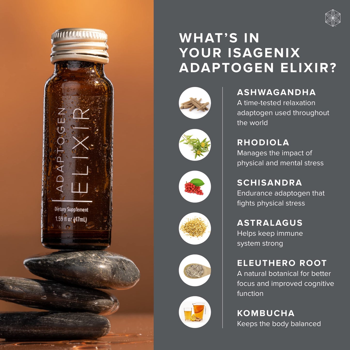 Isagenix US Adaptogen Elixir - 10ct