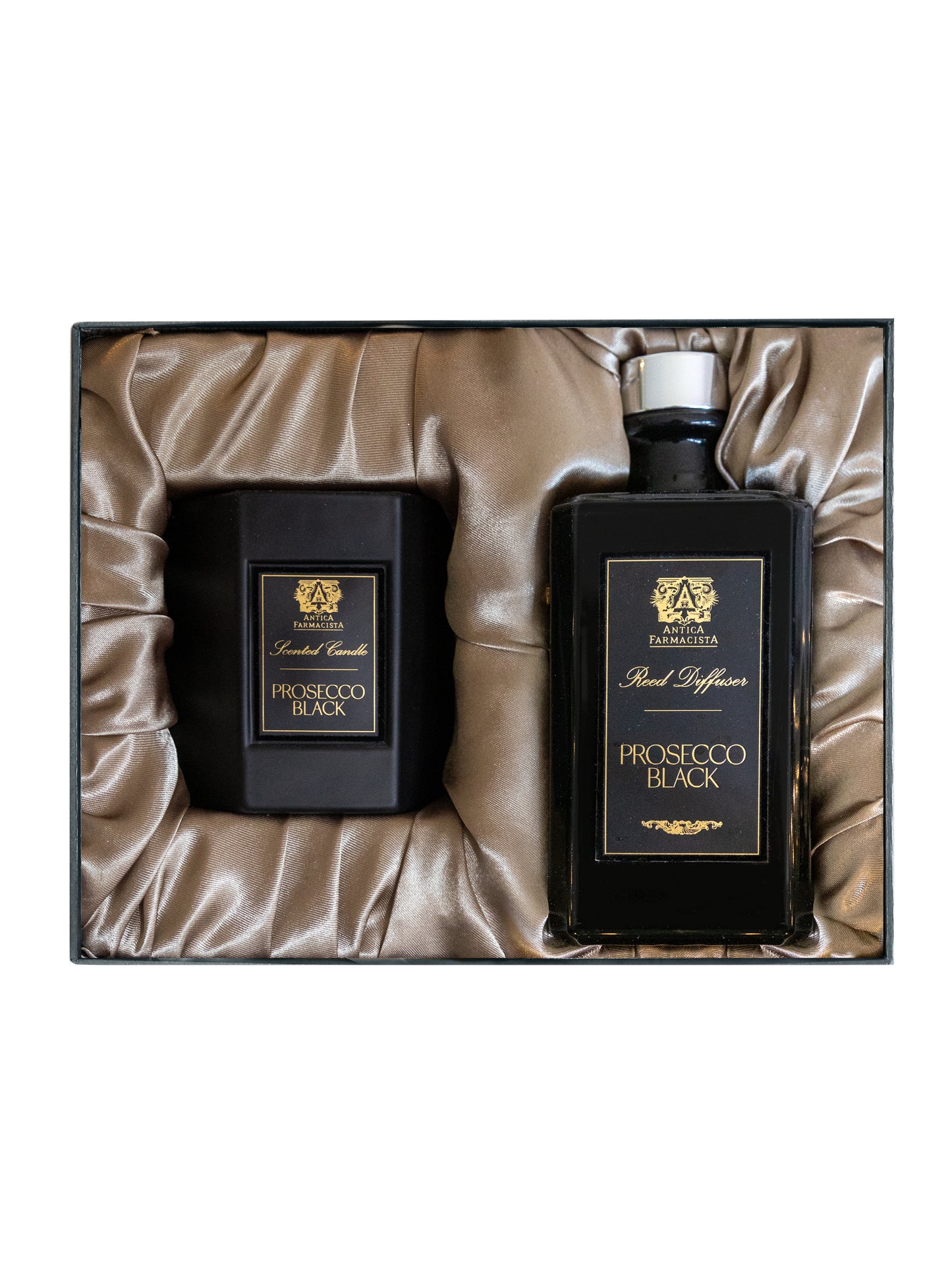 Antica Farmacista - Prosecco Black 320ml Diffuser and 9 oz Candle Gift Set