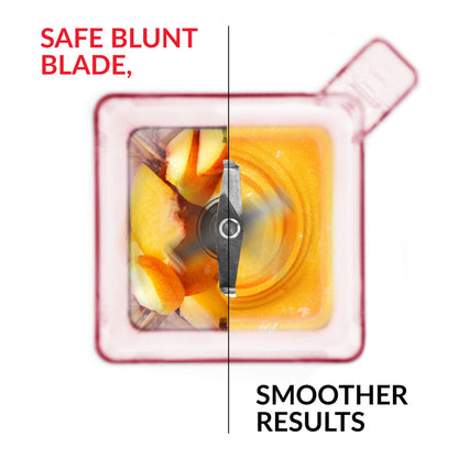 Blendtec FourSide Jar (75 oz), Blender Jar, Commercial Grade, Hard Lid, BPA-Free, Red
