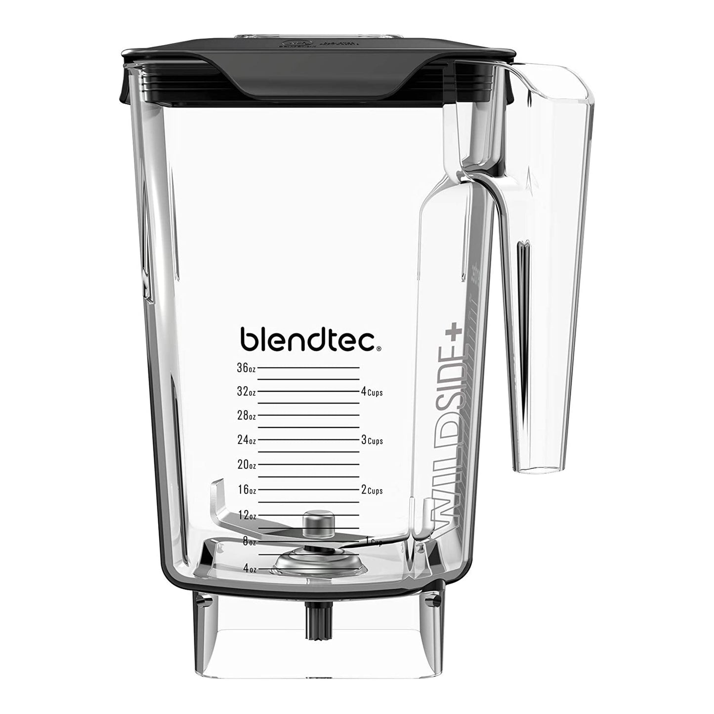 Blendtec WildSide (90 oz volume/36 oz Wet/Dry Fillable) -Five Sided-Professional-Grade Blender Jar-Vented Latching Lid-BPA-free-Clear, 90 fl ounces