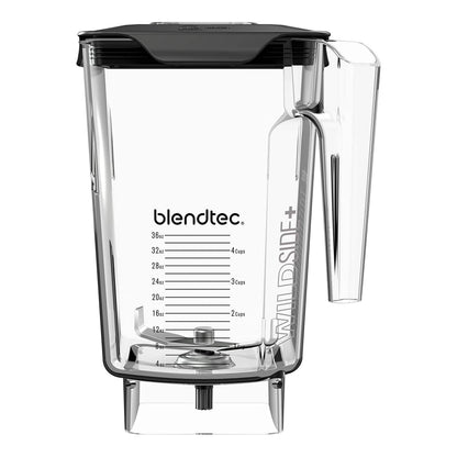 Blendtec WildSide (90 oz volume/36 oz Wet/Dry Fillable) -Five Sided-Professional-Grade Blender Jar-Vented Latching Lid-BPA-free-Clear, 90 fl ounces