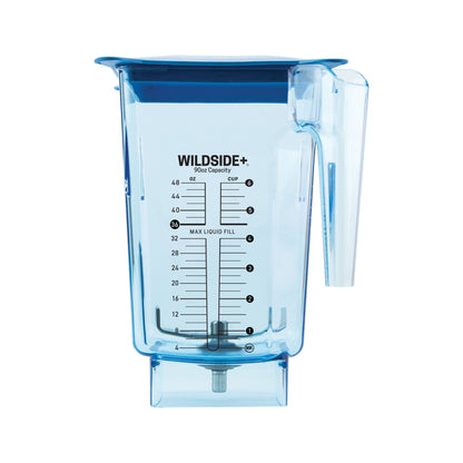 Blendtec WildSide+, Blender Jar, Commercial Grade, Hard Lid, Blue