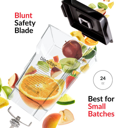 Blendtec FourSide (75 oz) GO Travel Bottle (34 oz) BUNDLE-Professional-Grade Blender Jar-BPA-free-Clear