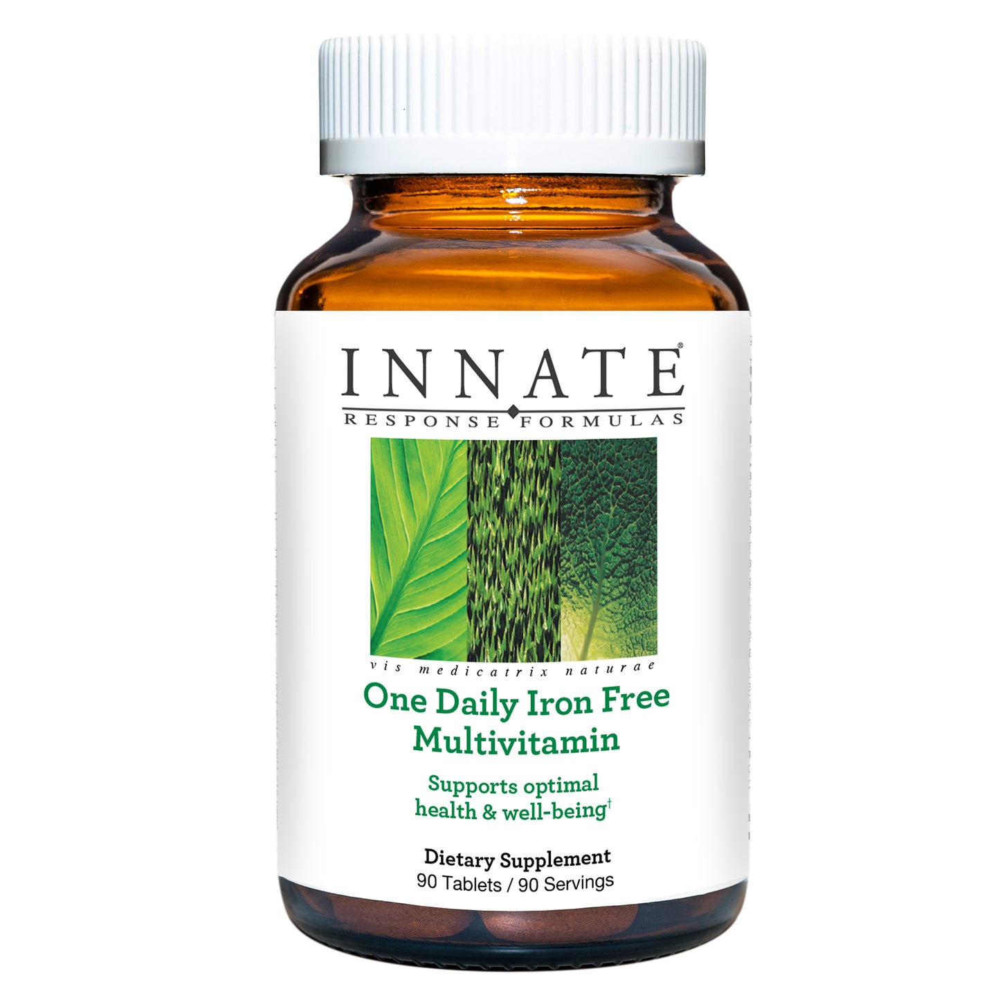 INNATE Response Formulas, One Daily without Iron, Herb-Free Multivitamin, Vegetarian, Non-GMO, 90 tablets (90 servings)