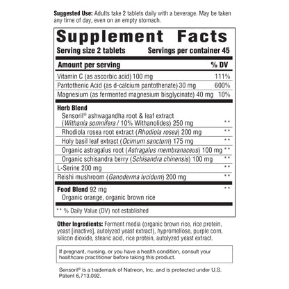 INNATE Response Formulas, Adrenal Response Complete Care, Herbal Supplement, Vegetarian, Non-GMO, 90 tablets (45 servings)