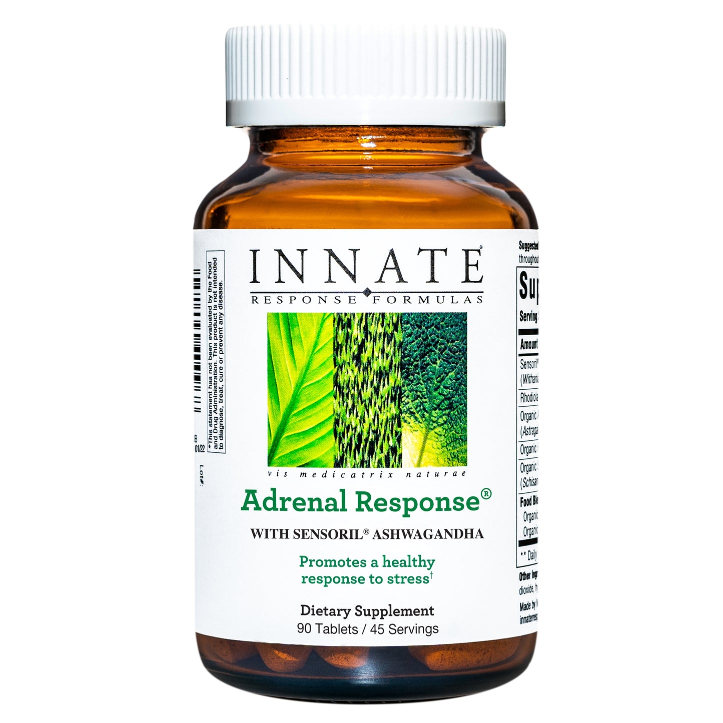 INNATE Response Formulas, Adrenal Response, Herbal Supplement, Non-GMO, Vegetarian, 90 Tablets