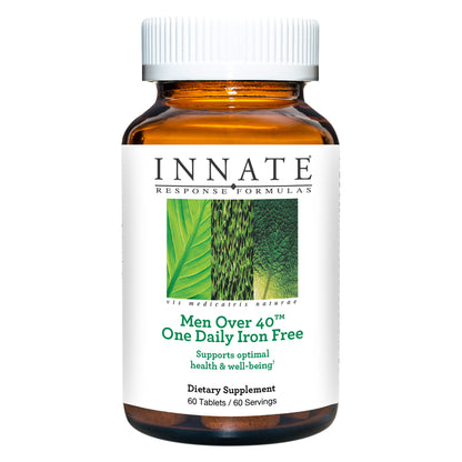 INNATE Response Formulas, Men Over 40 One Daily Iron Free, Multivitamin, Vegetarian, Non-GMO, 60 tablets (60 servings
