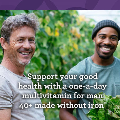 INNATE Response Formulas, Men Over 40 One Daily Iron Free, Multivitamin, Vegetarian, Non-GMO, 60 tablets (60 servings