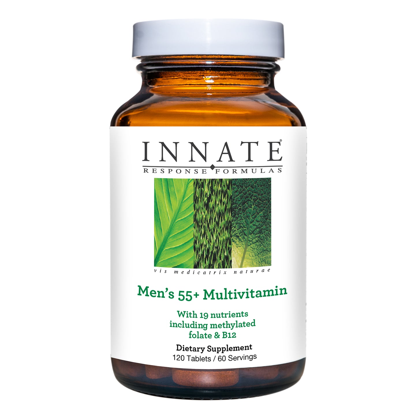 INNATE Response Formulas, Men's 55+ Multivitamin, Daily Vitamin, Non-GMO, 120 Tablets (60 Servings)