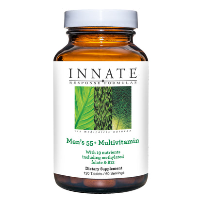 INNATE Response Formulas, Men's 55+ Multivitamin, Daily Vitamin, Non-GMO, 120 Tablets (60 Servings)