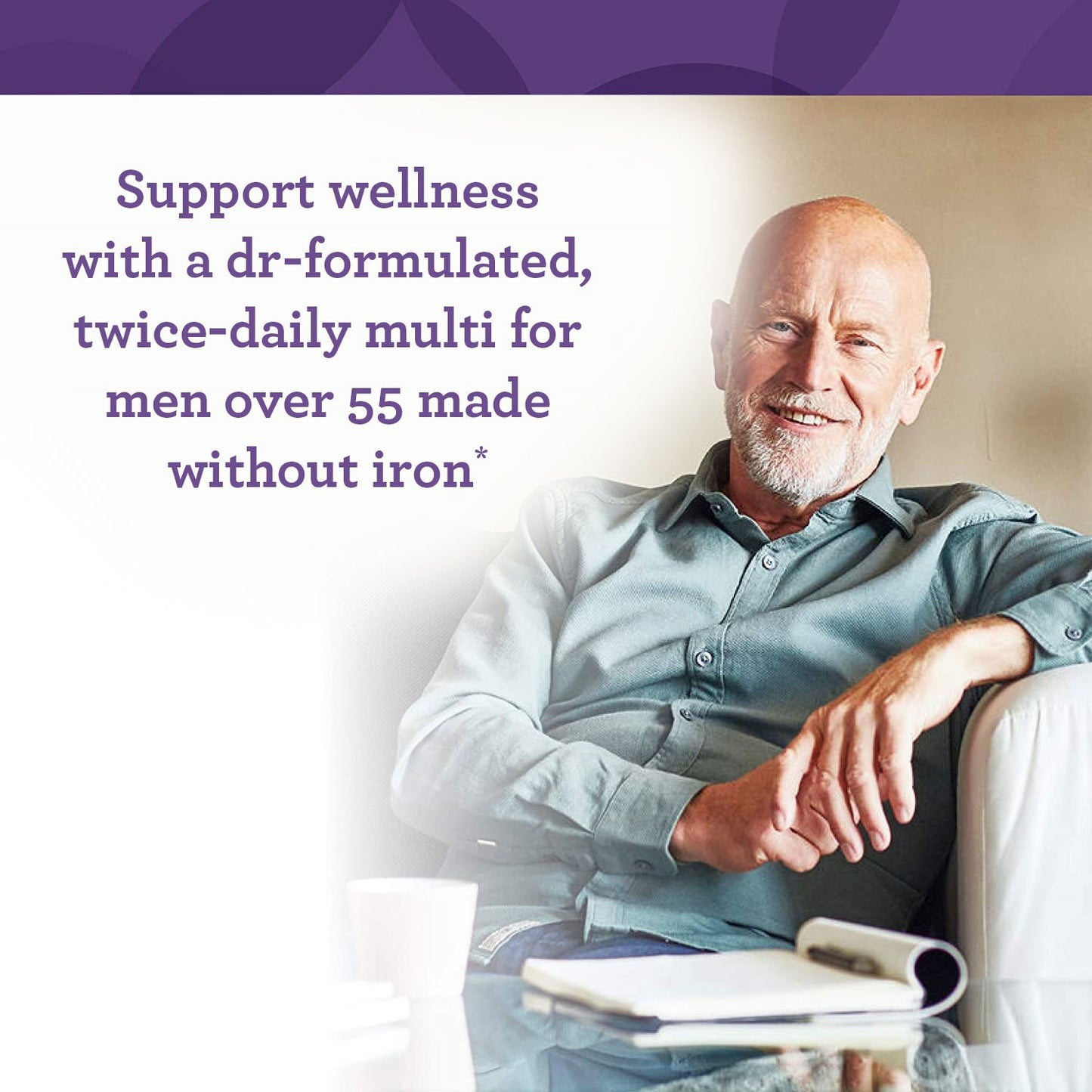 INNATE Response Formulas, Men's 55+ Multivitamin, Daily Vitamin, Non-GMO, 120 Tablets (60 Servings)