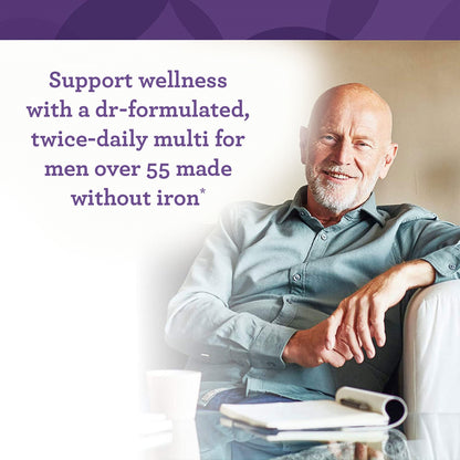 INNATE Response Formulas, Men's 55+ Multivitamin, Daily Vitamin, Non-GMO, 120 Tablets (60 Servings)