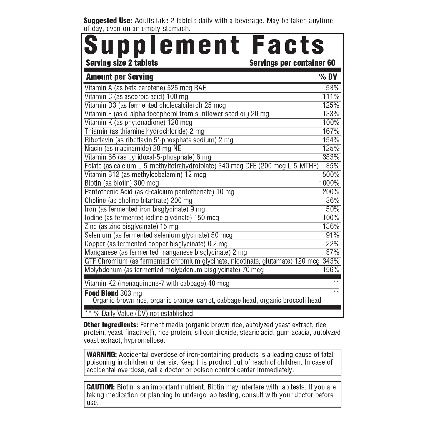 INNATE Response Formulas, Women‚Äôs 40+ Multivitamin, Daily Vitamin, Non-GMO, 120 Tablets (60 Servings)
