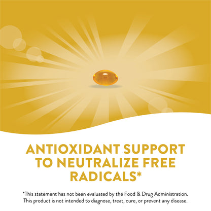 Nature's Way Vitamin E 400 IU, D-Alpha Tocopherol, Powerful Antioxidant, Helps Protect Against Free Radicals, 100 Softgels