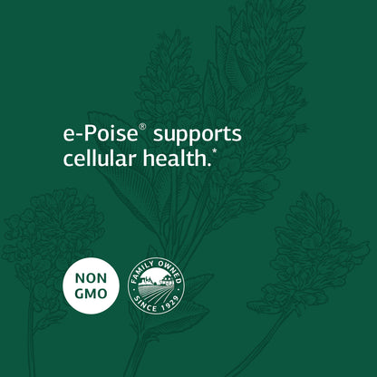 Standard Process e-Poise - Whole Food Energy, Vitality, and Antioxidant Support with Riboflavin, Vitamin B6, Thiamine, Wheat Germ, Vitamin A, Flaxseed Oil, Calcium, Vitamin B12-150 Capsules