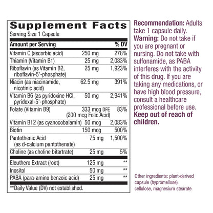 Nature's Way B-Stress with Siberian Eleuthero, 100 Capsules