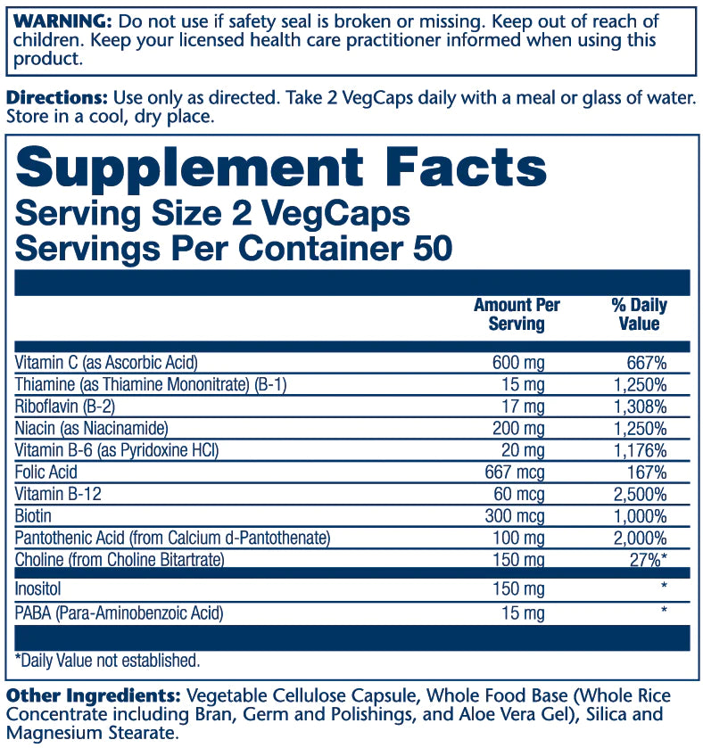 Solaray B-Stress Supplement | 100 Count