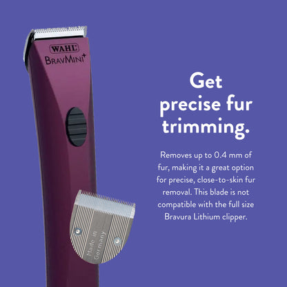 WAHL Professional Animal Blade for Wahl's BravMini and ChroMini Pet, Dog, Cat, and Horse Trimmers (41590-7370)